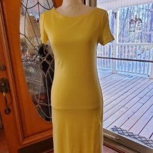 Pretty Yellow Talbots Dress, Size XS,